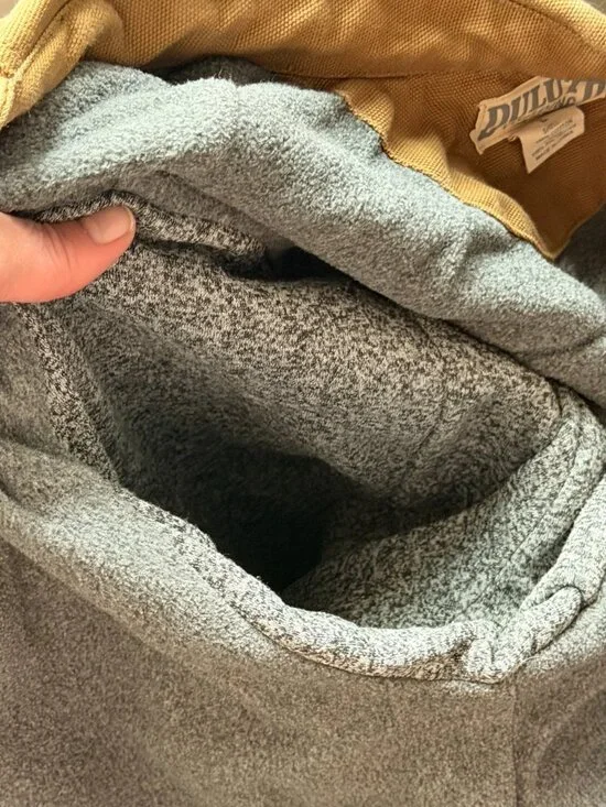 Duluth Trading Co Brown Shirt Jacket Mens Large Heavy Cotton Workwear Utility - Picture 5 of 9